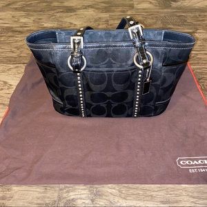Authentic Coach Black Tote